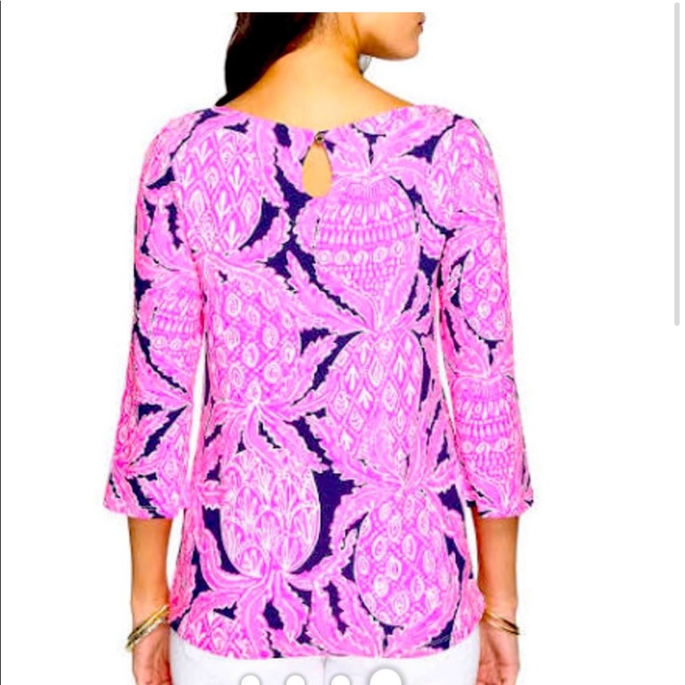 NWOT Lilly Pulitzer Waverly Top in Coco Safari size XS - Picture 2 of 5